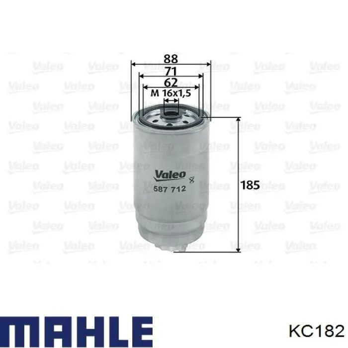 KC182 Mahle Original фільтр паливний