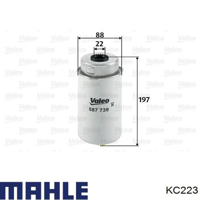 KC223 Mahle Original фільтр паливний