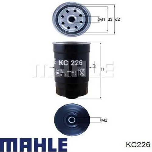 Фільтр паливний Mahle Original KC226