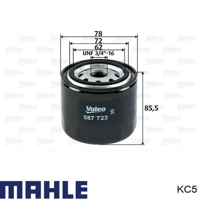 Купити KC5 Mahle Original Фільтр-відстійник палива грубої очистки