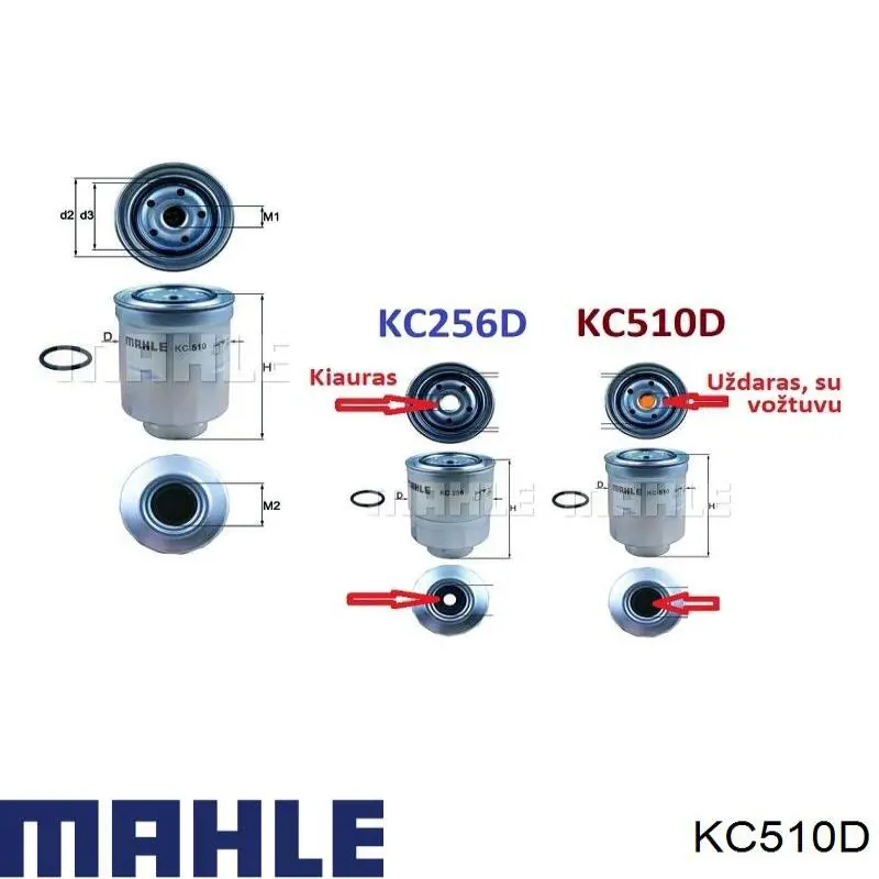 Фільтр паливний KC510D Mahle Original