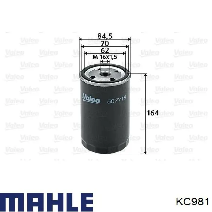 Паливний фільтр KC981 Mahle Original