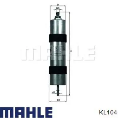 Фільтр тонкого очищення палива Mahle Original KL104 ціна, від 23.53 USD