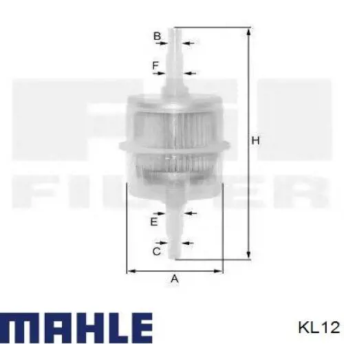 Фільтр тонкого очищення палива Mahle Original KL12 ціна, від 1.12 USD