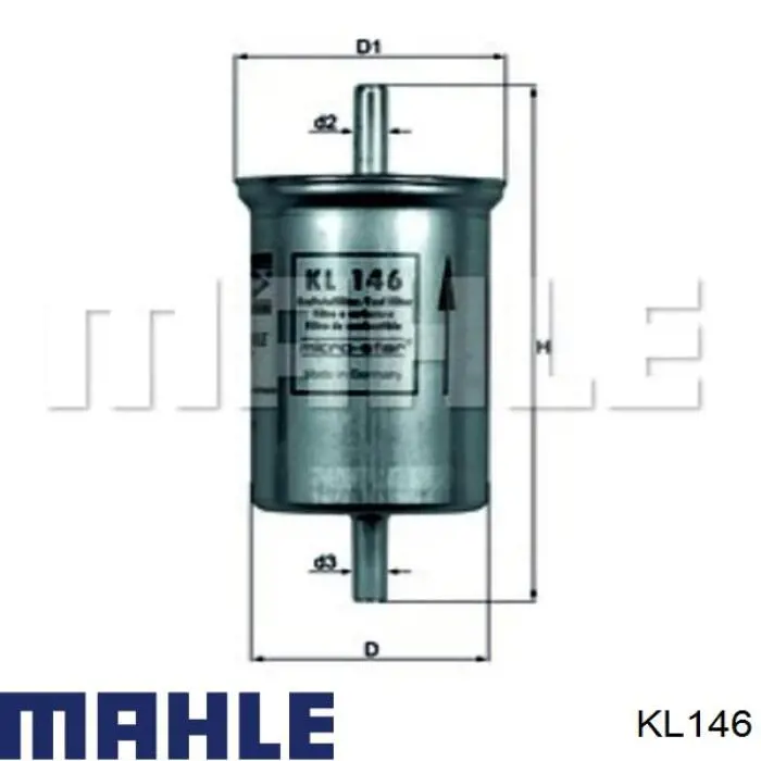 KL146 Mahle Original фільтр паливний