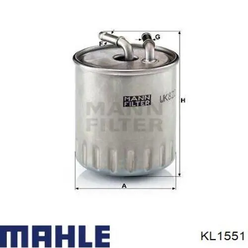 KL1551 Mahle Original фільтр паливний