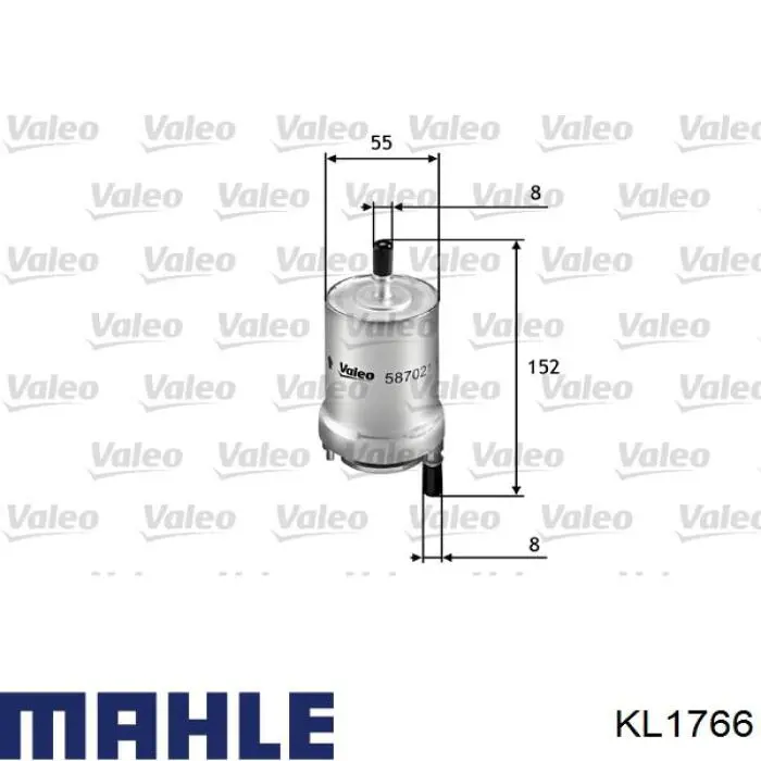 Паливний фільтр KL1766 Mahle Original