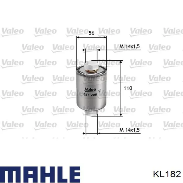 Фільтр тонкого очищення палива Mahle Original KL182 ціна, від 6.19 USD