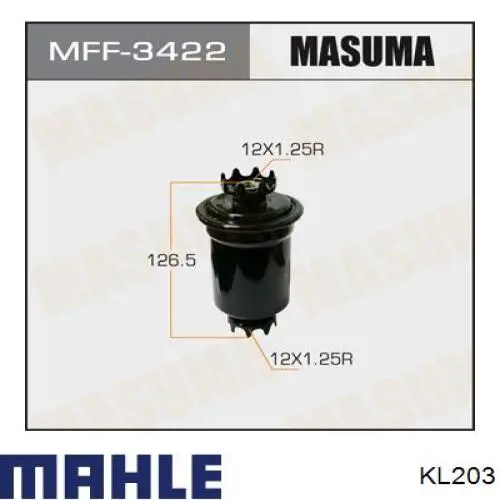 KL203 Mahle Original Фільтр палива