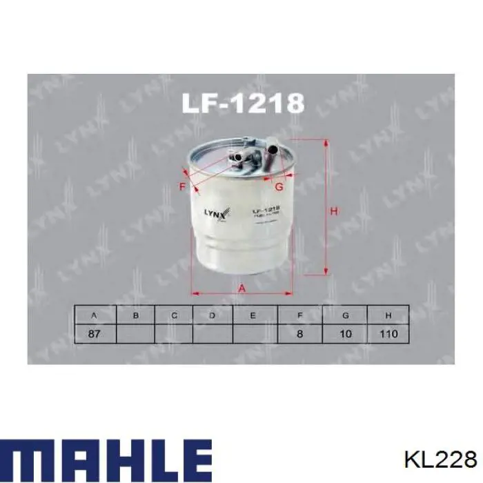 KL228 Mahle Original Фільтр палива