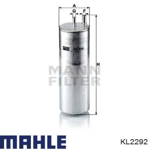 Фільтр тонкого очищення палива Mahle Original KL2292 ціна, від 33.39 USD