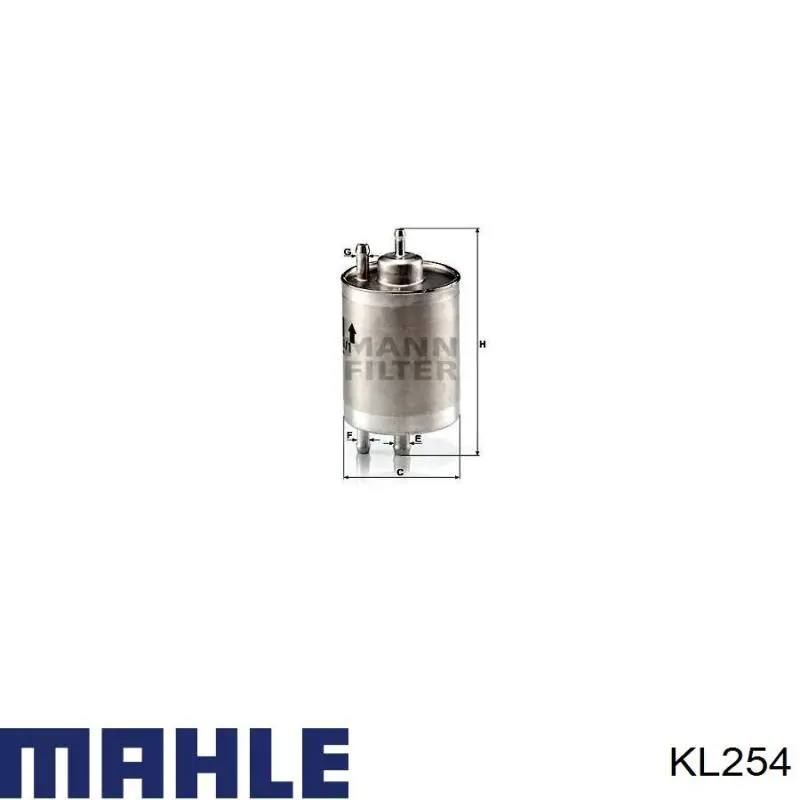 KL254 Mahle Original Фільтр палива