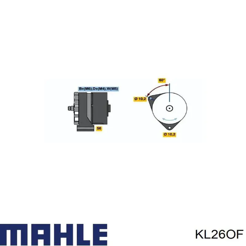 Купити KL26OF Mahle Original Фільтр-відстійник палива грубої очистки