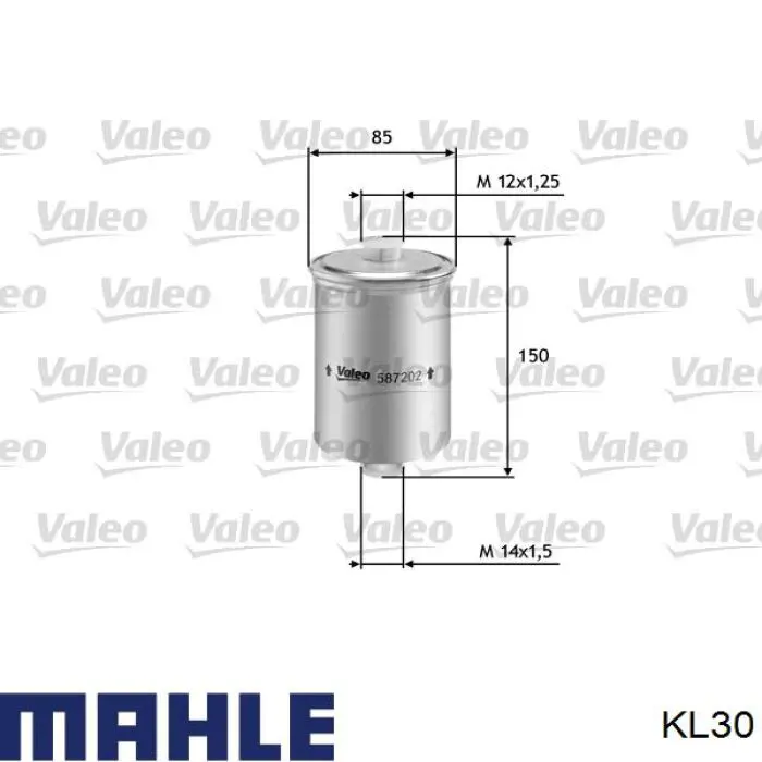 Фільтр тонкого очищення палива Mahle Original KL30 ціна, від 9.55 USD