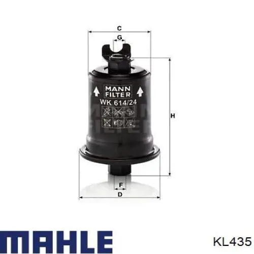 Купити KL435 Mahle Original Фільтр-відстійник палива грубої очистки