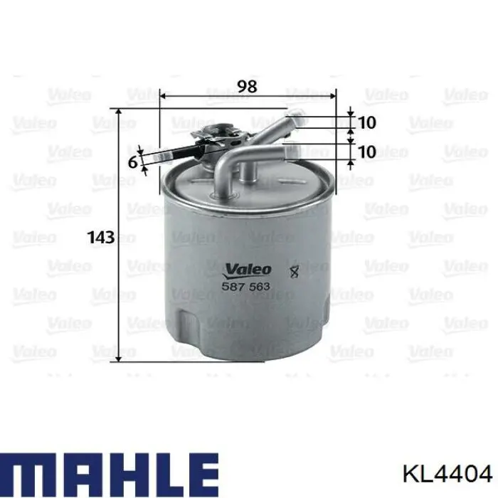 Фільтр паливний KL4404 Mahle Original