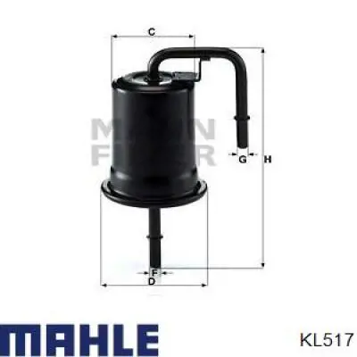 Фільтр тонкого очищення палива Mahle Original KL517 ціна, від 25.14 USD