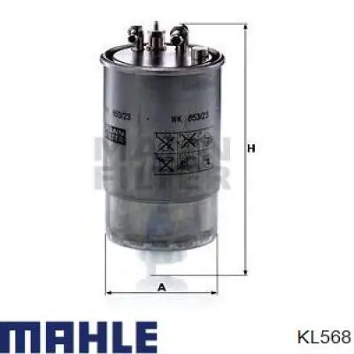 Паливний фільтр KL568 Mahle Original