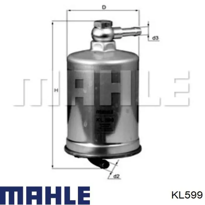 Купити KL599 Mahle Original Фільтр-відстійник палива грубої очистки
