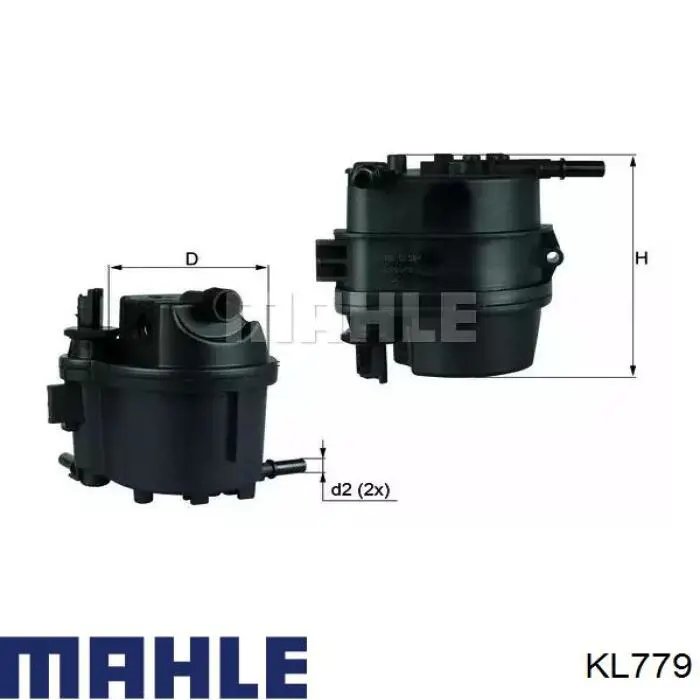 Купити KL779 Mahle Original Фільтр-відстійник палива грубої очистки