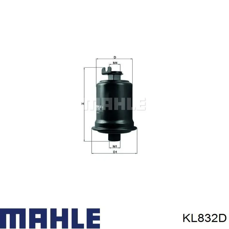 Паливний фільтр KL832D Mahle Original