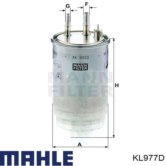 Купити KL977D Mahle Original Фільтр-відстійник палива грубої очистки