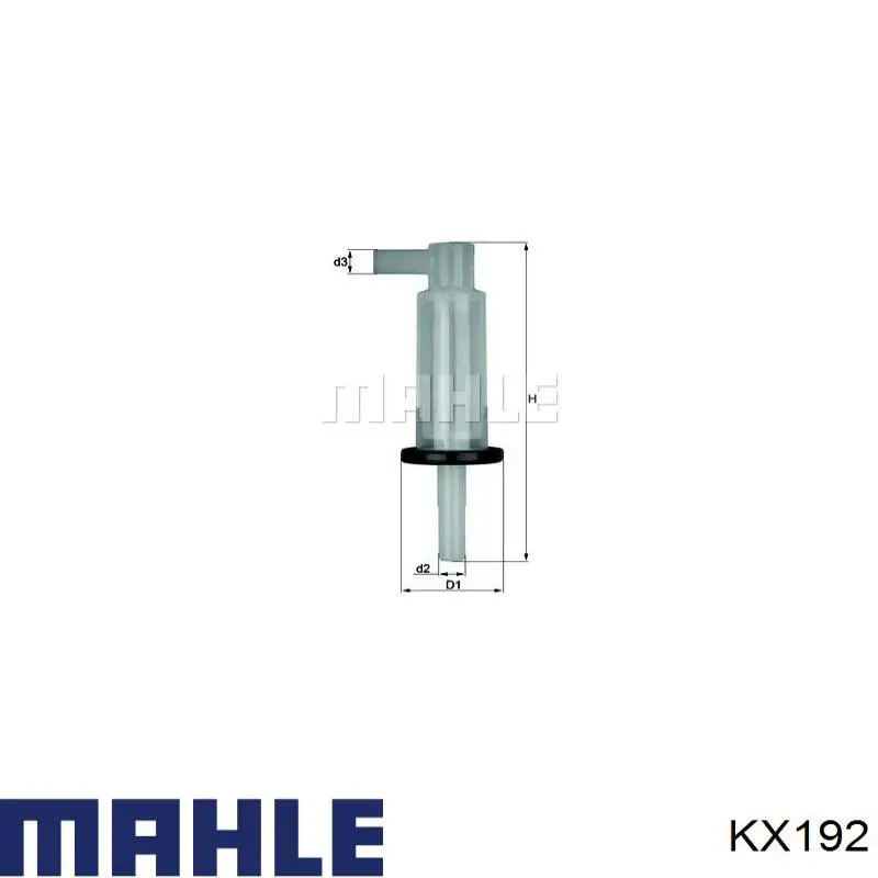 Паливний фільтр KX192 Mahle Original