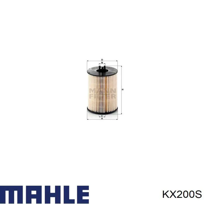 Фільтр паливний KX200S Mahle Original