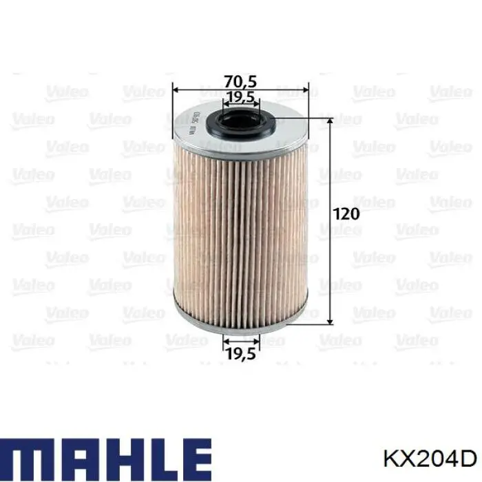 KX204D Mahle Original фільтр паливний