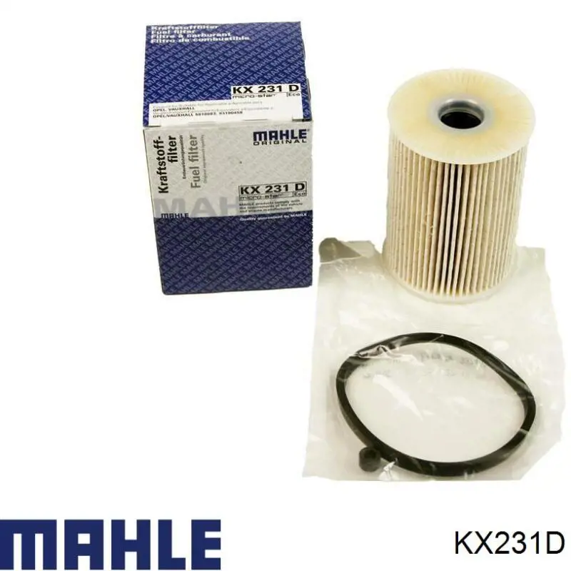 Фільтр тонкого очищення палива Mahle Original KX231D ціна, від 6.63 USD