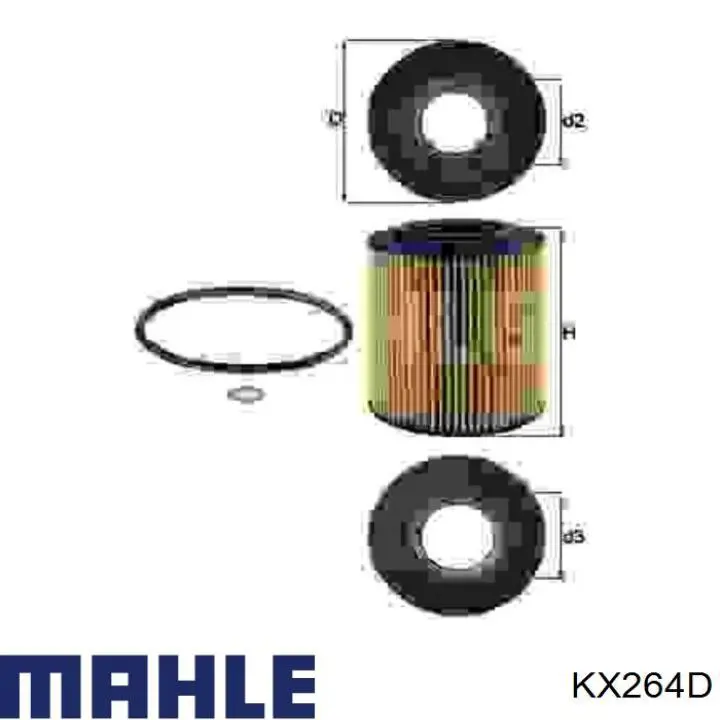 Паливний фільтр KX264D Mahle Original