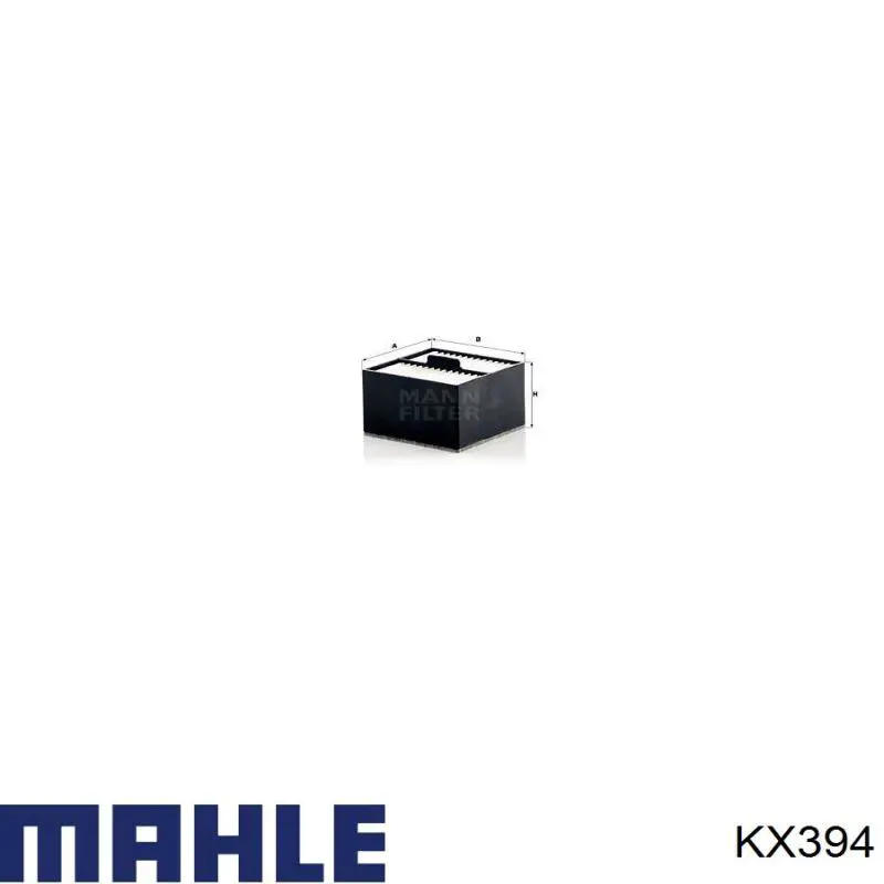 Фільтр тонкого очищення палива Mahle Original KX394 ціна, від 11.74 USD