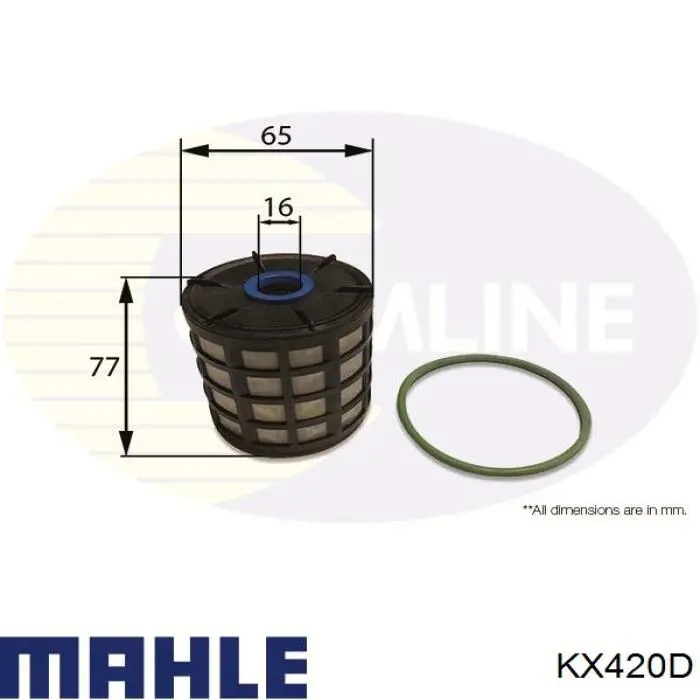 Фільтр паливний KX420D Mahle Original