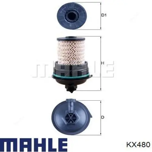Фільтр тонкого очищення палива Mahle Original KX480 ціна, від 26.30 USD