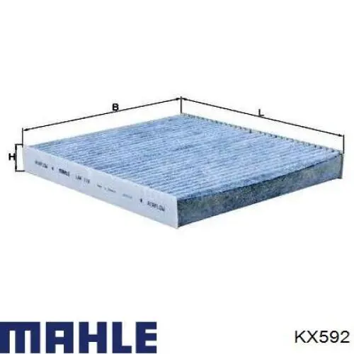 Фільтр паливний Mahle Original KX592