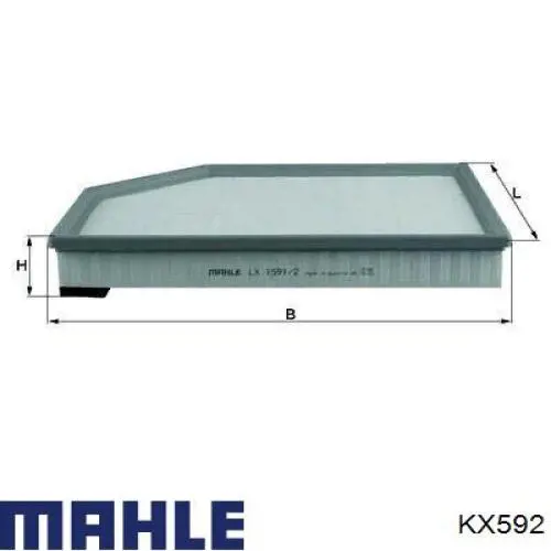 KX592 Mahle Original Фільтр палива