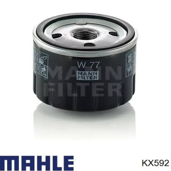 Паливний фільтр KX592 Mahle Original