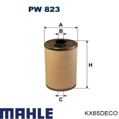 Паливний фільтр KX65DECO Mahle Original