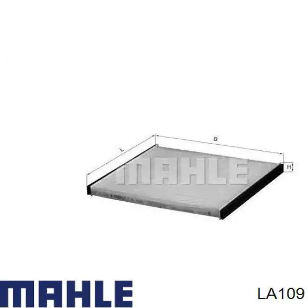 Фільтр повітряний обігрівача Mahle Original LA109 ціна, від 4.67 USD