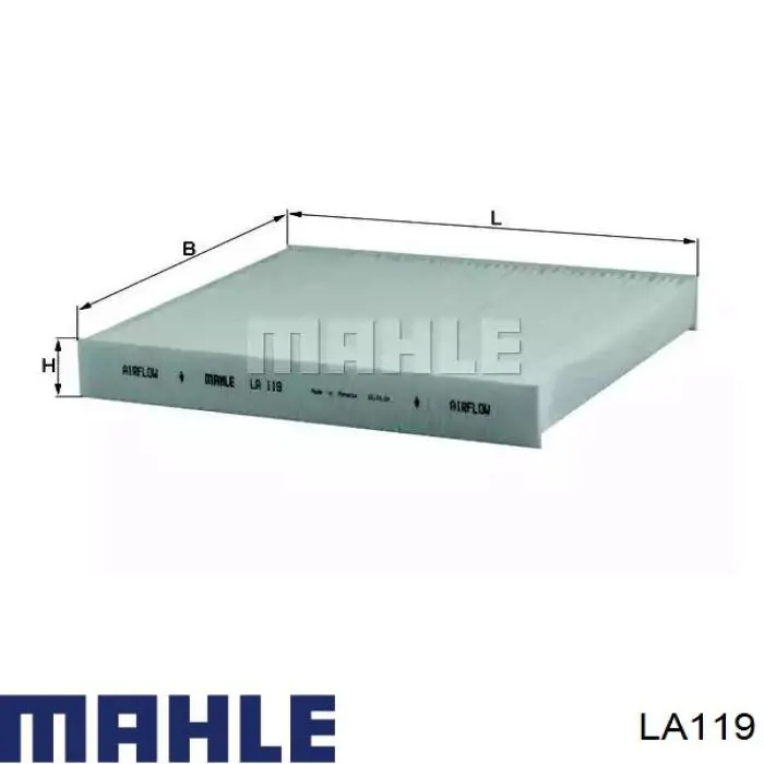 Фільтр повітряний обігрівача Mahle Original LA119 ціна, від 5.64 USD