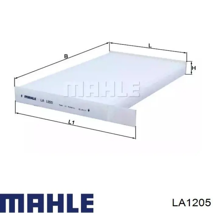 Фільтр салону LA1205 Mahle Original