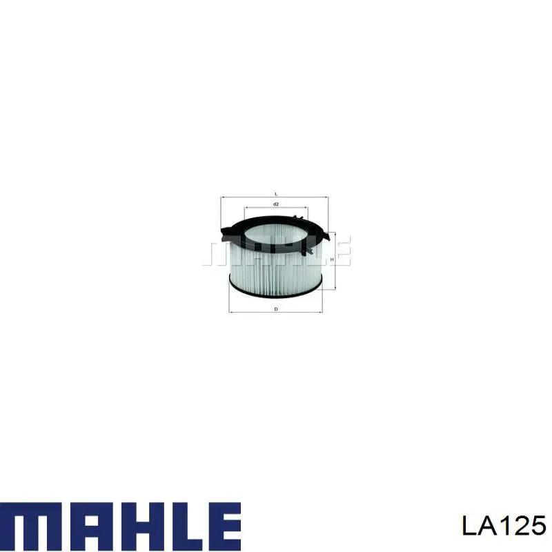 Фільтр повітряний обігрівача Mahle Original LA125 ціна, від 8.06 USD