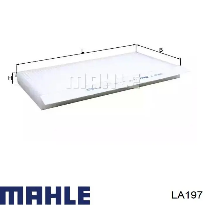 Фільтр повітряний обігрівача Mahle Original LA197 ціна, від 14.91 USD
