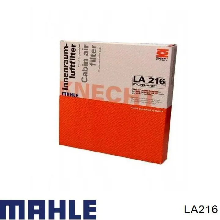 Купити LA216 Mahle Original Фільтр салону вугільний
