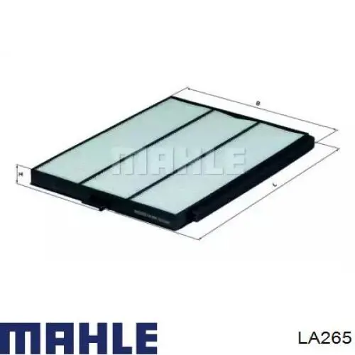 Фільтр повітряний обігрівача Mahle Original LA265 ціна, від 6.91 USD