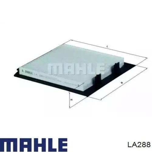Фільтр повітряний обігрівача Mahle Original LA288 ціна, від 12.89 USD