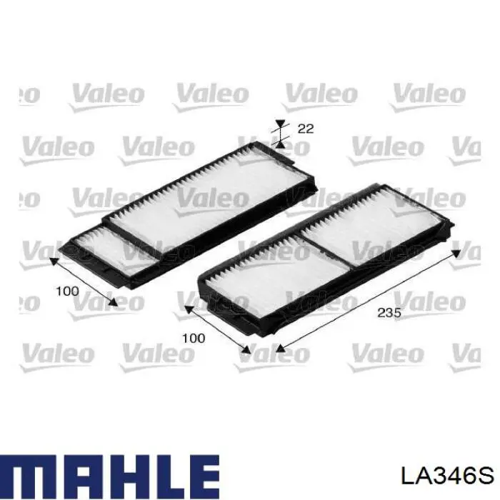 Фільтр повітряний обігрівача Mahle Original LA346S ціна, від 10.21 USD