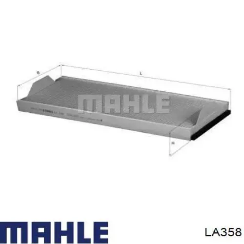 Купити LA358 Mahle Original Фільтр салону вугільний