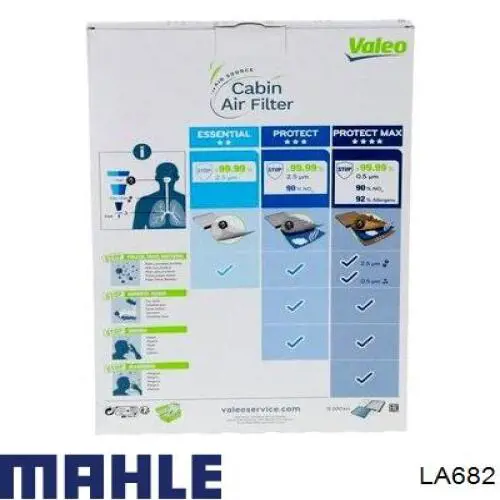 Купити LA682 Mahle Original Фільтр салону вугільний