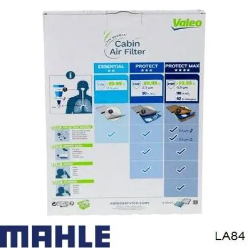 Фільтр повітряний обігрівача Mahle Original LA84 ціна, від 7.81 USD